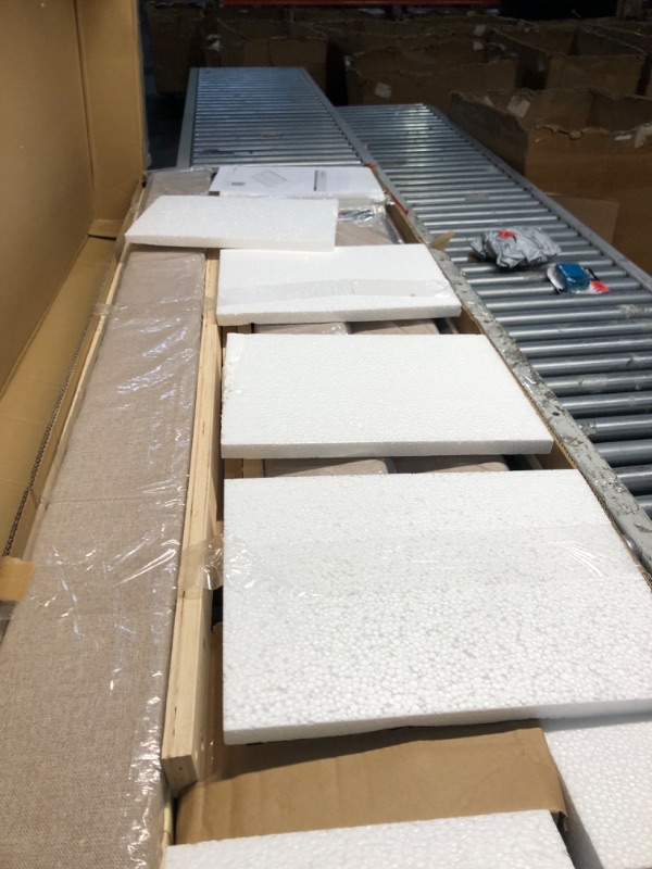 Photo 1 of ***MISSING PARTS***
Avenco Queen Bed Frame, Upholstered Platform Bed Frame with Adjustable Headboard, Wood Slat Support, Easy Assembly, No Box Spring Needed, Beige