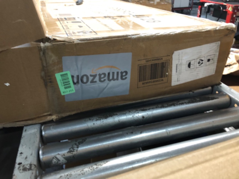 Photo 1 of **UNKNOWN IF ANY MISSING PIECES**KEIKI Twin Size Metal Loft Bed Frame with Convertible Staircase, Built-in Storage Shelves & Wardrobe, Loft Bed with Solid Slats & Guardrail, No Box Spring Required, Easy Assembly, for Bedroom, Black