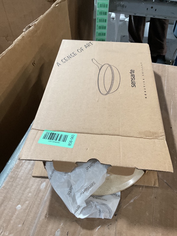 Photo 1 of **USED**
SENSARTE Nonstick Ceramic Frying Pan Skillet, 8-Inch Omelet Pan, Healthy Non Toxic Chef Pan, Induction Compatible Egg Pan with Heat Resistant Handle, PFAS-Free, White