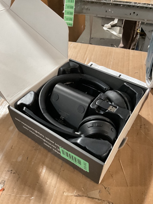 Photo 1 of (Upgraded Version) Wireless Headset, Bluetooth Headset with Noise Cancelling Microphone, Best Headphones with Mic Mute & USB Dongle for PC/Computer/Laptop/Cell Phones/Remote Work/Call Center