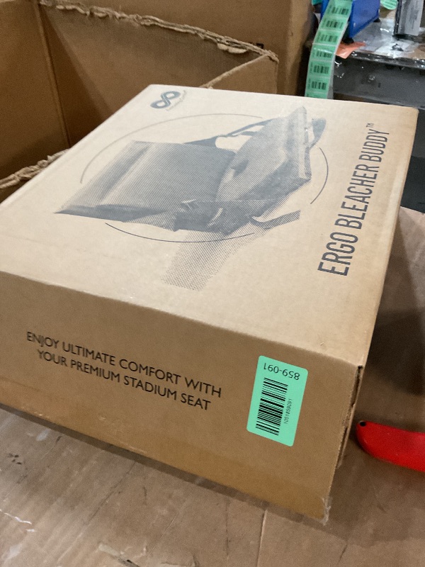 Photo 1 of (USED/FAIR) Everlasting Comfort Stadium Seats with Back Support - Adjustable Memory Foam Bleacher Chairs with Back and Cushion, Portable, Easy Folding Stadium Seat Cushion with Storage Pocket