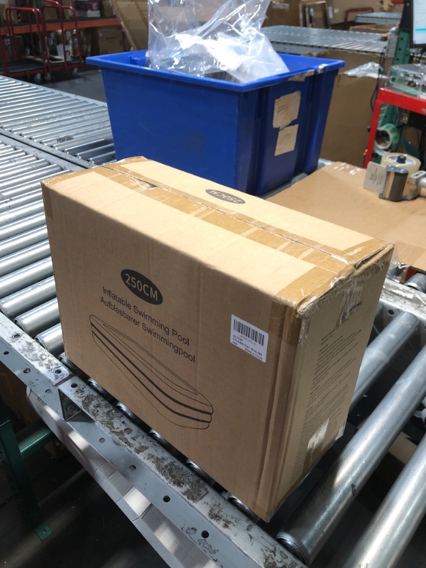 Photo 1 of JUST FOR PARTY Inflatable Swimming Pools for Kids and Adults, 98"x63"x18" Rectangular Full-Sized Durable Thickened Above Ground Blow Up Family Pool for Outdoor Garden Backyard Summer Water Parties