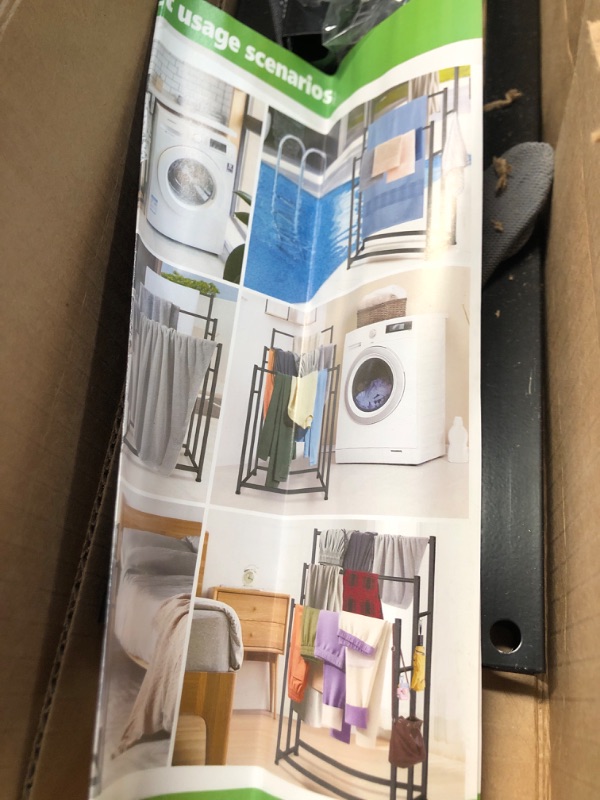 Photo 1 of (incomplete) 47.6 Inch Tall Free Standing Towel Racks 3 Tier Pool Towel Rack Outdoor Oversized Floor Bath Towel Drying Valet Holder Blanket Quilt Rack Stand