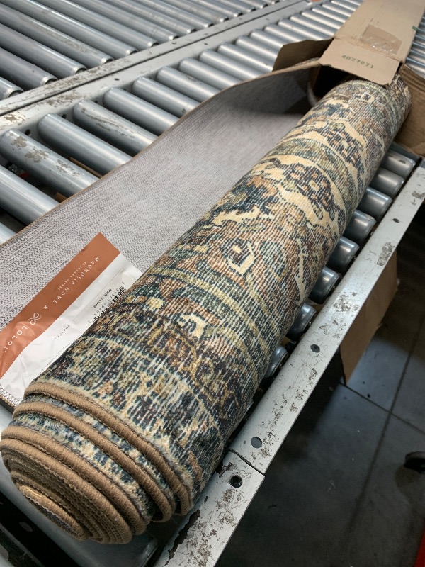 Photo 1 of (runner rug)(see all images) 2' 6'' x  9' 6'' Loloi Magnolia Home by Joanna Gaines Banks Collection BAN-02 Denim/Clay