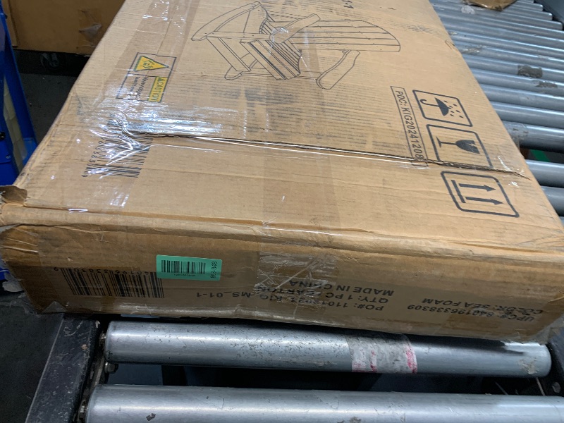 Photo 1 of **PARTS ONLY** Flash Furniture Savannah Poly Resin Wood Adirondack Rocking Chair - All Weather Sea Foam Polystyrene - Stainless Steel Hardware