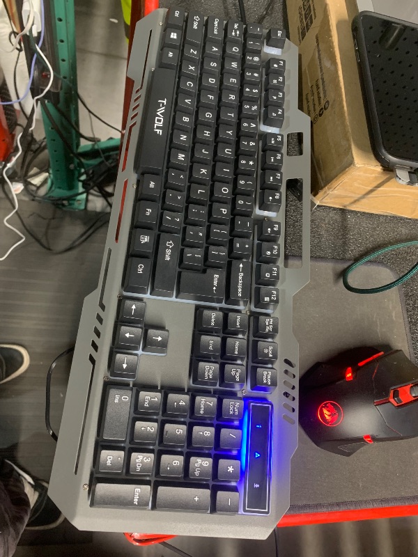 Photo 1 of ***FACTORY SEALED***JMNGSHU Gaming Keyboard, Upgraded Wired Mechanical with Silent Switch, IP57 Water-Resistant, RGB Backlit, Double-Shot ABS Keycaps, USB Wired for PC Gamers, Ultra-Sensitive & Quiet Response