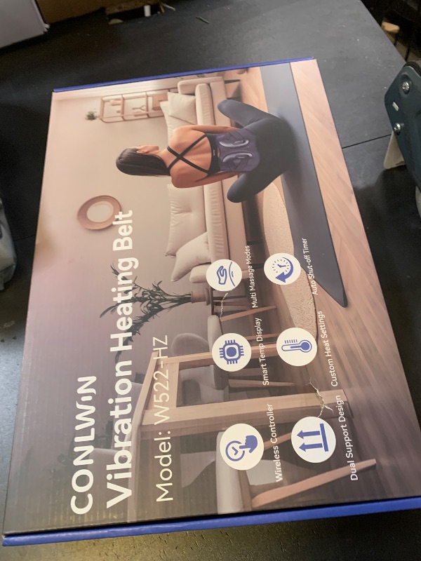 Photo 1 of CONLWIN 68" Cordless Heating Pad for Back Pain Relief with 5 Heat & 6 Vibration, Lower Back Massager with 4D Butterfly Support, Portable Heating Pad for Women Men Mom Dad, FSA Eligible HSA