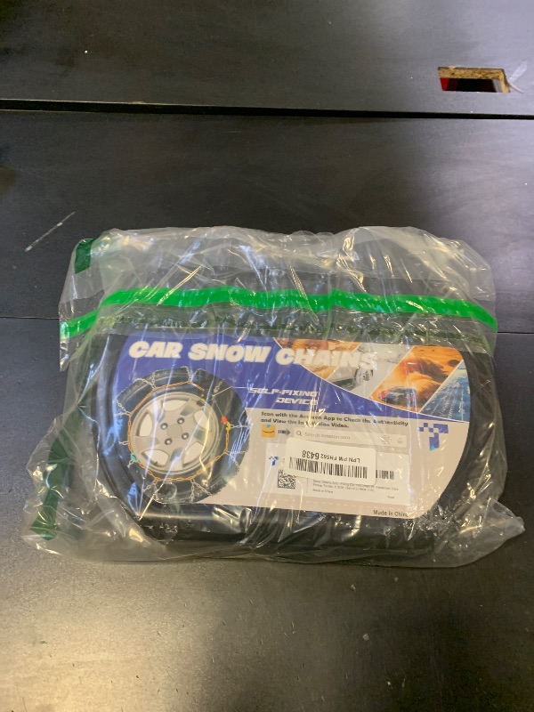 Photo 1 of Snow-Chains Auto Fixing 1 Min Quick Fit Easy Installation Tire-Chains, Portable Reusable Universal Emergency Tire Traction Chain for Passenger Car, Pickup Trucks and SUV - Set of 2 (HKN-110)