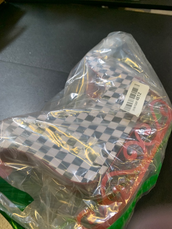 Photo 1 of Cinnvoice Christmas Sleigh Decoration Metal Tabletop Sleigh Christmas Candy Bowl Decoration Xmas Santa Sled Table Top Decor for Xmas Pendant Candy Bowl Decor(Black and White,Checkerboard)