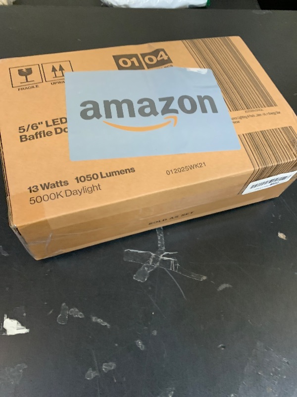 Photo 1 of Sunco 6 Inch LED Recessed Light, Retrofit Downlight Can Lights for Ceiling, Baffle Trim, 1050 LM, 13W (75W Equivalent), 5000K Daylight, Dimmable, Damp Rated UL 4 Pack