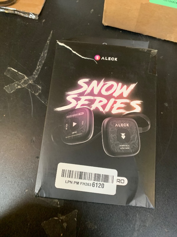 Photo 1 of ALECK Snow Series Pro Universal Wireless Bluetooth Helmet Speakers Headphones for Ski and Snowboard Audio-Ready Helmets, Glove Friendly Controls, Microphone Headset for Hands-Free Calls