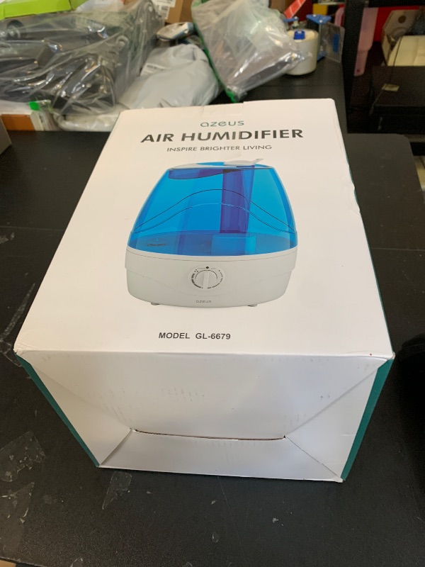 Photo 1 of AZEUS Cool Mist Humidifiers for Bedroom, BabyRoom, Office and Plants,2.8L Large Capacity Ultrasonic Cool Mist Humidifier - Lasts up to 30 Hours, Auto Shut-Off (BPA-Free)