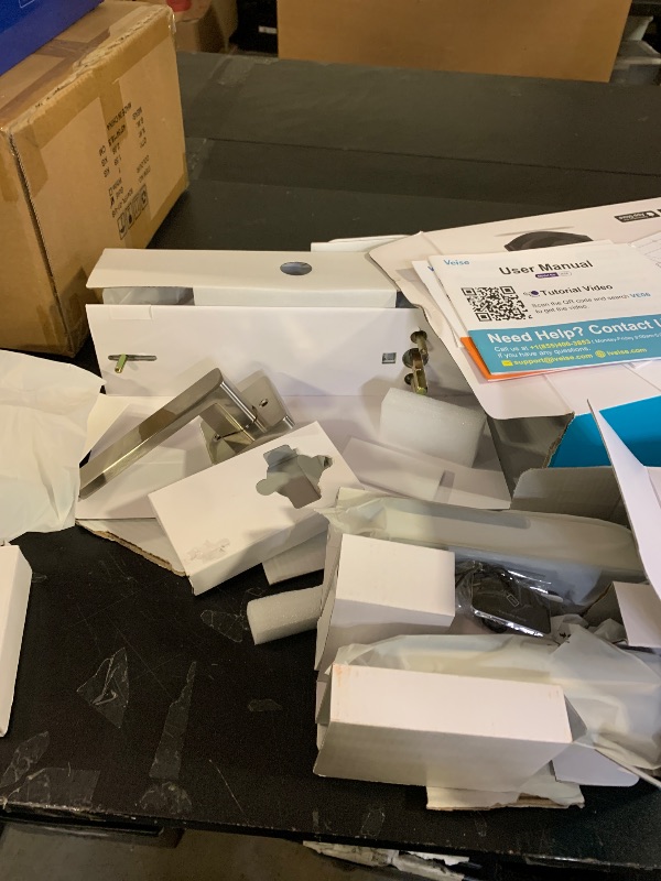 Photo 1 of Veise VE06-H Smart Front Door Lock Set, App Control, Keyless Entry Deadbolt with Lever Handle, Electronic Digital Touchscreen Keypad, Auto Lock, Easy Install, Satin Nickel