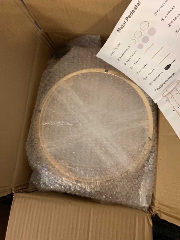 Photo 1 of Bonastella Cylinder Stands for Party, 3PCS Cylinder Pedestal Stand, Cilindros Para Fiestas Cake Table Stand for Parties Metal Plant Stand Cylinder Tables for Parties Round Cylinder Stands for Party