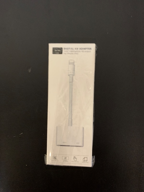 Photo 1 of [Apple MFi Certified] Lightning to HDMI Adapter for iPhone to TV, iPhone HDMI Adapter 1080P Digital AV Sync Screen Connector Cable Compatible for Phone 14/13/12/11/XS/XR/X/8/7 No Power Needed