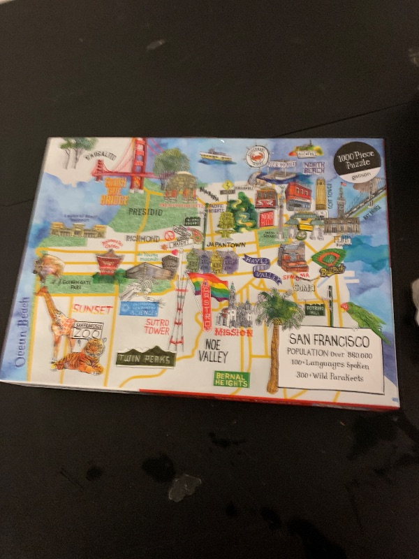 Photo 1 of 1000pc Map of San Francisco Puzzle
