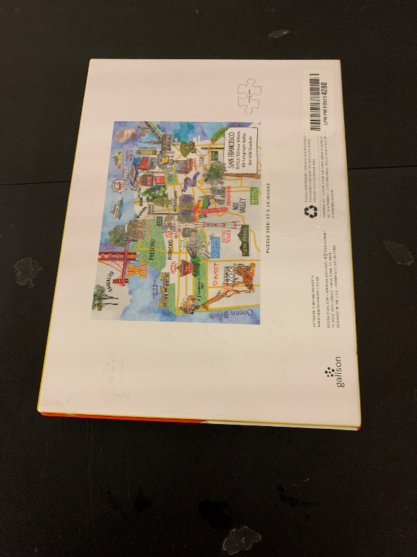 Photo 1 of 1000pc Map of San Francisco Puzzle