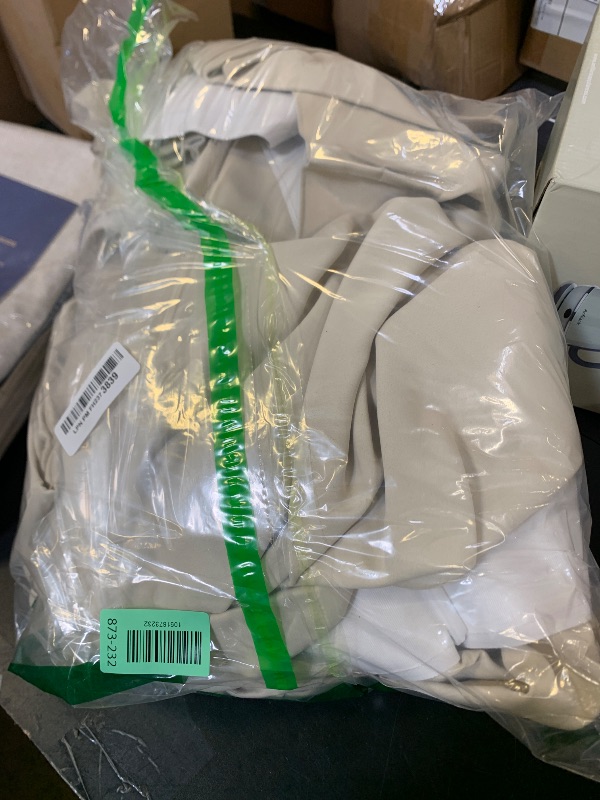 Photo 1 of 100% Blackout Shield Polyester Pinch Pleated Curtains Blackout, Pleated Drapes with Hooks 96 Inch Long 2 Panels Set, Polyester Blackout Curtains for Bedroom & Living Room, 40" W x 96" L, Cream