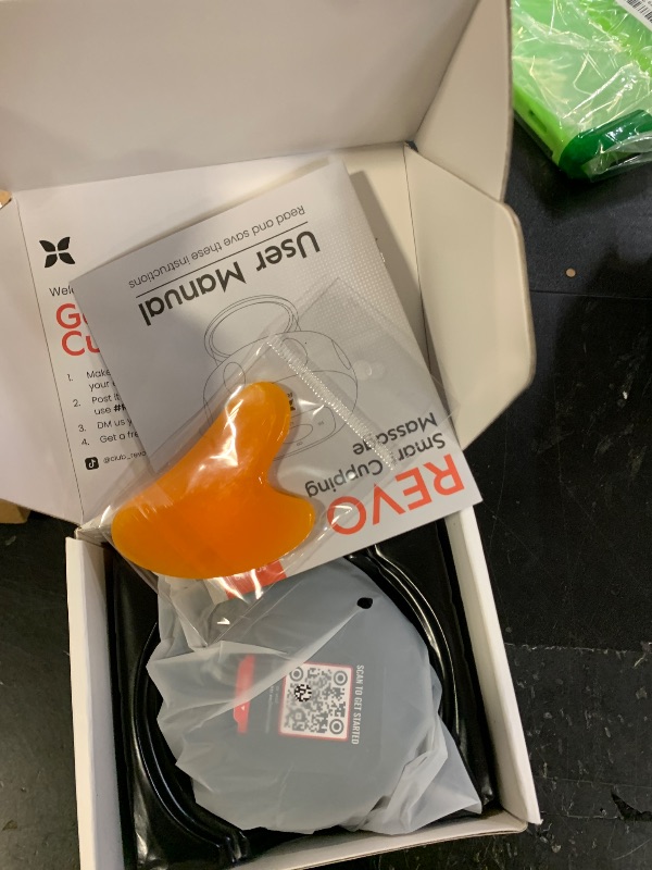 Photo 1 of REVOMADIC REVO The Original 4-in-1 Smart Cupping Therapy Massager, Red Light Therapy for Targeted Pain Relief, Knots, Aches, Muscle Soreness, Circulation & Tighter Skin, Portable Cupping Kit