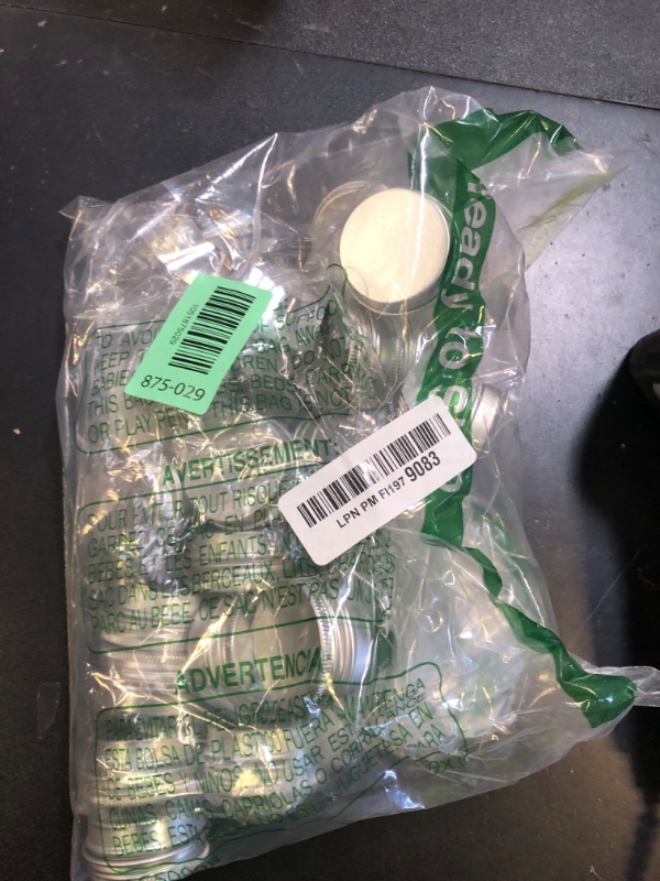 Photo 1 of 0.5 Ounce Aluminum Tin Jar 15 ml Refillable Containers Clear Top Screw Lid Round Tin Container Bottle 20 Pcs for Cosmetic,Lip Balm, Cream