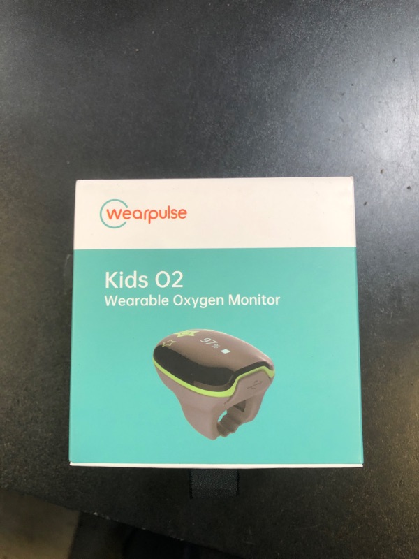 Photo 1 of Wearpulse Children Pulse Oximeter KidsO2 Ring, Continuous Kids O2 Sat Monitor Finger for Oxygen with Audible Reminder, Rechargeable Pulse Ox Tracking Child's Blood Oxygen Saturation & Pulse Rate for 3~10 Years Old Kids, with App & PC Chart Report