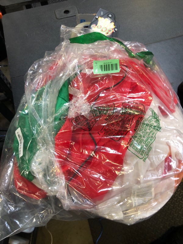 Photo 1 of 10 FT Christmas Inflatable Hug Santa Claus Outdoor Blow Up Decoration with LED Lights Cute Xmas for Holiday Party Yard Garden Lawn Decor