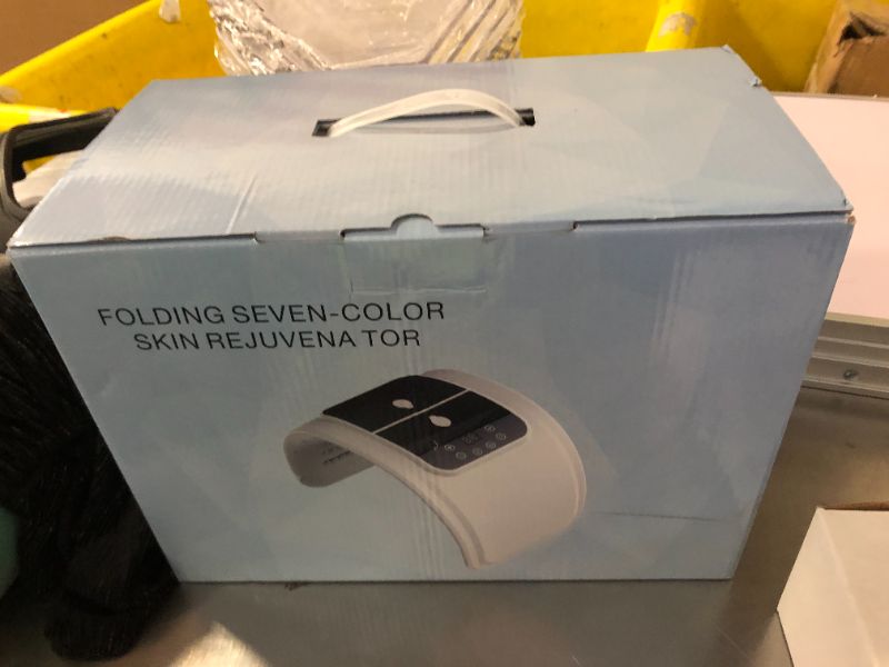 Photo 1 of *INCOMPLETE** YHRK Red Light Therapy Mask, LED Therapy Light, 7 Color Light Therapy Mask Beauty Photon Skin Phototherapy Machine with Spray Function