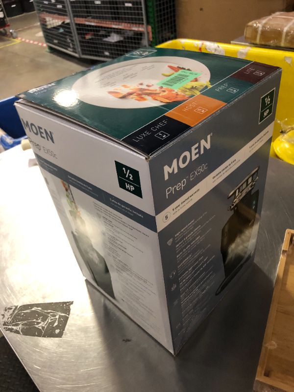 View 2 of Moen Gray EX Series Prep Series 1/2 Horsepower Garbage Disposal, EX50C