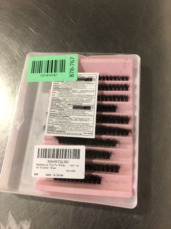 Photo 1 of **INCOMPLETE, SEE PHOTOS** Goddvenus Fluffy Wispy Lash Clusters Kit Natural Eyelashes Clusters D Curl Cluster Eyelash Extensions Lightweight Individual Lashes DIY Eyelash Extension Kit with Waterproof Lash Cluster Glue