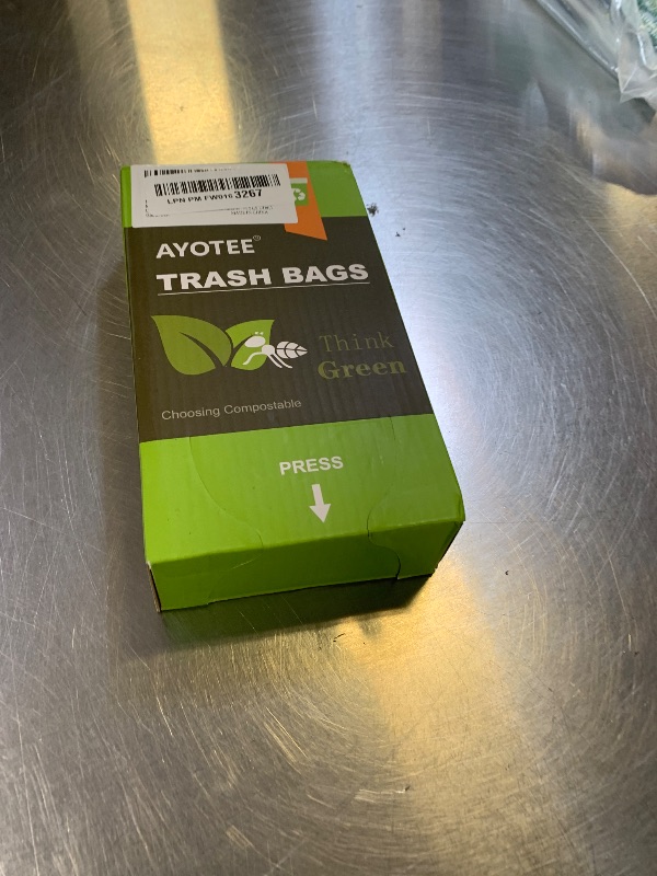 Photo 1 of 1.2 Gallon Small Trash Bags Garbage Bags, AYOTEE Mini Compostable Strong Bathroom Wastebasket Can Liners trash Bags for Home Office Kitchen fit 5L,5 Liter,1 Gal,Green