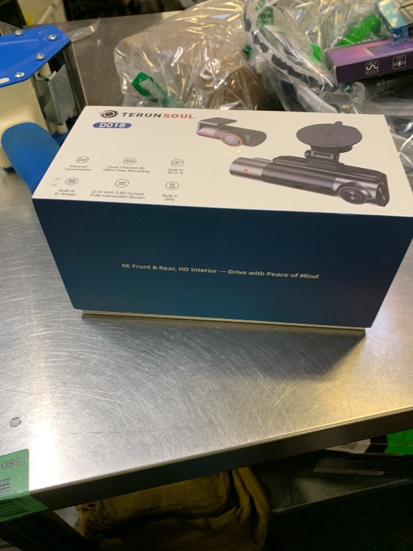 Photo 1 of TERUNSOUl 4K+4K+1080p 3 Channel Dash Cam, Free 128GB Card Included, WiFi6 Dash Camera for Cars with Built-in GPS, G-Sensor, 170°Wide Angle, 24H Parking Mode, Support 512GB Max