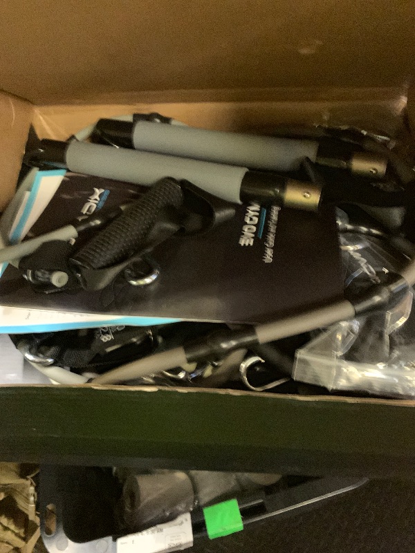 Photo 1 of EVO Gym - Portable Home Gym Strength Training Equipment, at Home Gym | All in One Gym - 8 Resistance Bands, Base Holds Gym Bar & Handles for Travel | Portable Gym & Home Exercise Equipment | 220LBS