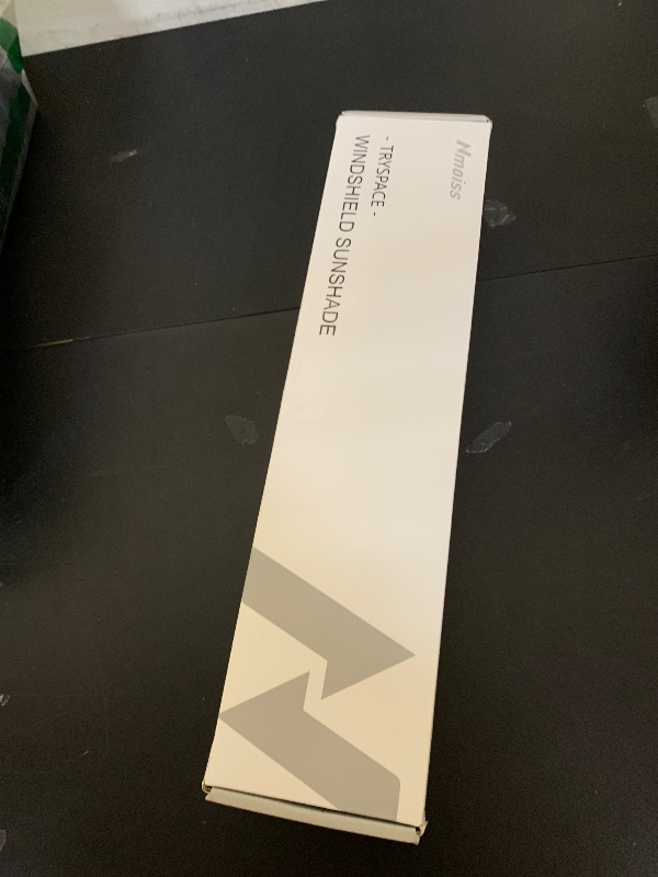 Photo 1 of [Upgraded] Nmoiss Windshield Sun Shade Umbrella - [Vinyl Coating Heat Shield] Protect Car from Sun Rays & Heat Damage Keep Cool and Protect Interior, Spring Structure Edge Medium 56" L x 31" W