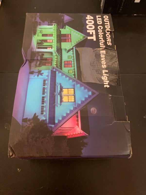 Photo 1 of CETELUMA 400Ft Permanent Outdoor Lights for House Waterproof, IP67 LED Eave Lights with App/Remote Control, Outdoor Permanent led Lighting for House Roof Decor,Christmas,Party,All Holiday and Daily