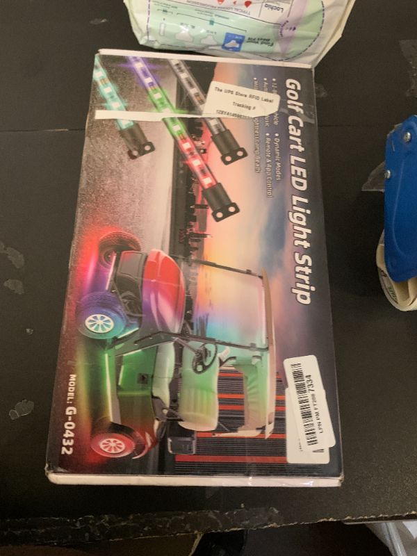 Photo 1 of Roykaw Golf Cart Underglow LED Strip Lights Accent Neon Lighting Kit w/Canopy, Wheel Well & Interior Lights for EZGO Yamaha Club Car, Million Colors/Waterproof IP68/Sync to Music, Fits 12V-80V, 14PCS