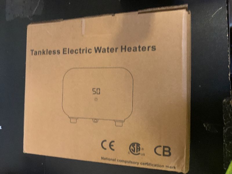 Photo 1 of Tankless Water Heater Electric 4500W 110V Instant Hot Water Heater On-Demand with LED Digital Display, Memory function Technology & touch, IPX4 Waterproof for RV Bars, Hair Salons, Easy Install