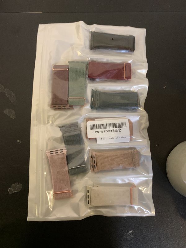 Photo 1 of 10 Pack Stretchy Bands Compatible with Apple Watch Band 40mm 38mm 41mm 42mm 44mm 45mm 46mm 49mm Women Men, Water-Resistant Solo Loop Elastic Sport Straps for iWatch Series 11 10 9 8 7 6 5 4 3 SE Ultra