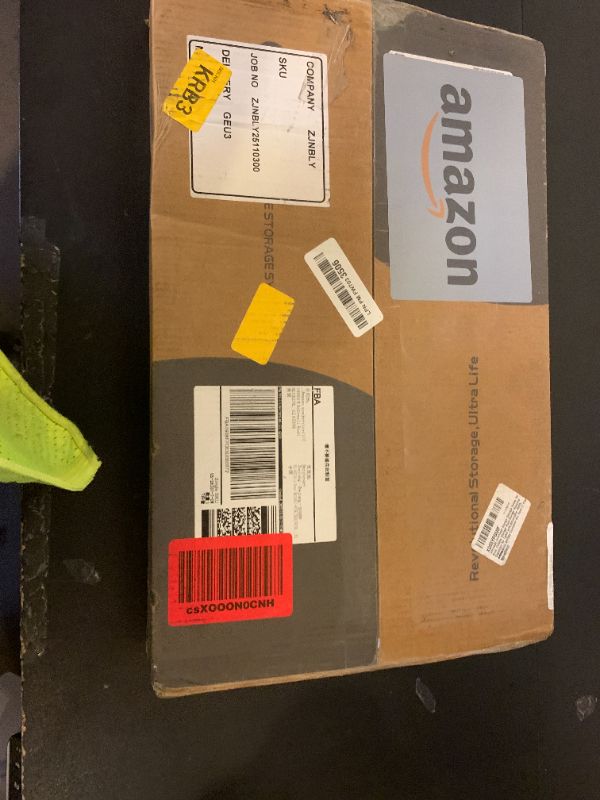 Photo 1 of Ultrawall Overhead Garage Storage Racks for Bins, Ceiling Storage Rack Garage Hanging Organizer for Totes with Adjustable Width, Heavy Duty Ceiling Container Bin Rack (7 Pack, 6 Bins)