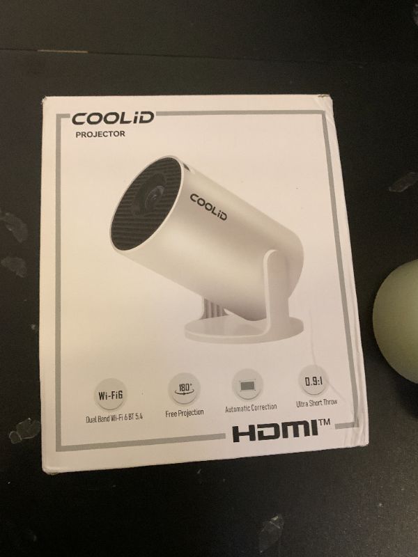 Photo 1 of [Built-in Apps & 2026 Upgraded] Mini Projector Support 4K 1080P Auto Keystone 180° Rotatable with WiFi 6 and Bluetooth 5.4, Projector Portable Compatibile with HDMI/TV Stick/Memory Stick/Laptop-Purple