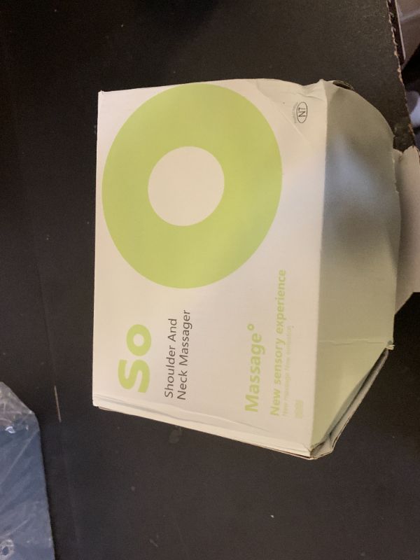 Photo 1 of *********READ CLERK NOTES**********  
Nooydio Neck Massager, Neck and Back Massager with Heat & 4D Kneading, Shiatsu Deep Tissue Wireless Massager for Shoulder Cervical Pain Relief, Portable Rechargeable for Home Office (Black)