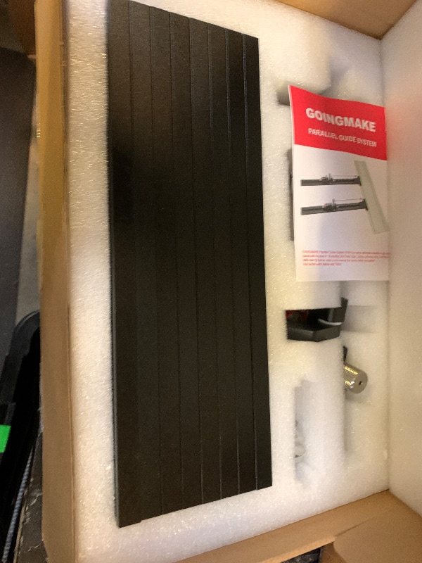 Photo 1 of GOINGMAKE Track Saw Parallel Guide System with Mirco Adjustable Flip Stop and Zero Calibration for Woodworking Repeatable Rip Cuts for Track Saw Guide Rail Compatible with Festool,Makita,Milwaukee