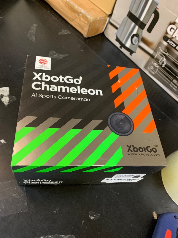 Photo 1 of XbotGo Chameleon AI Auto Sports Action Camera - 4K 60FPS Soccer Camera and Basketball Tracking Camera for Team Sports, Live Streaming, No Subscription, Works with iOS & Android (Lava Graphite)