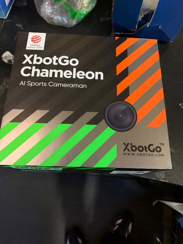 Photo 1 of XbotGo Chameleon AI Auto Sports Action Camera - 4K 60FPS Soccer Camera and Basketball Tracking Camera for Team Sports, Live Streaming, No Subscription, Works with iOS & Android (Lava Graphite)