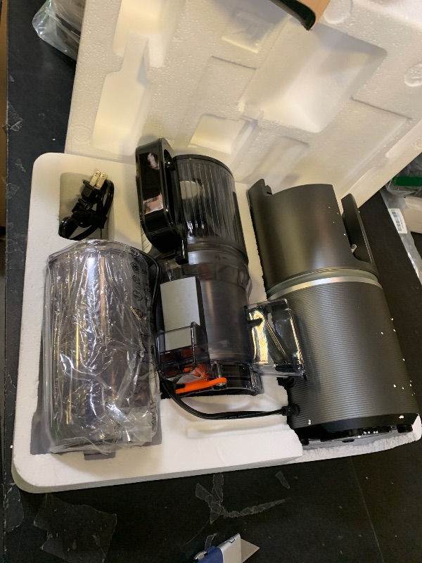 Photo 1 of Anybear Cold Press Juicer with 4.9" Large Feed Chute, 350W Masticating Juicer Machines with Dual Slow-Squeezing Technology for Whole Fruits & Veggies with High Yield | BPA-Free Tritan | Juice Recipes