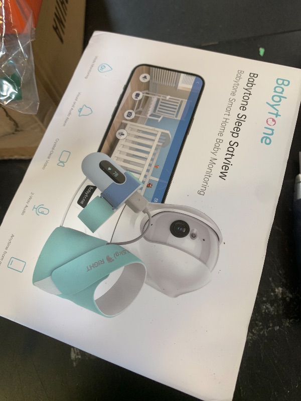 Photo 1 of Babytone Baby Monitor - Smart Sleep Sock & 2.5K HD Camera, Track Heart Rate and Movement, Cry/Motion Detect, Two-Way Audio and Night Vision Baby Monitor with APP