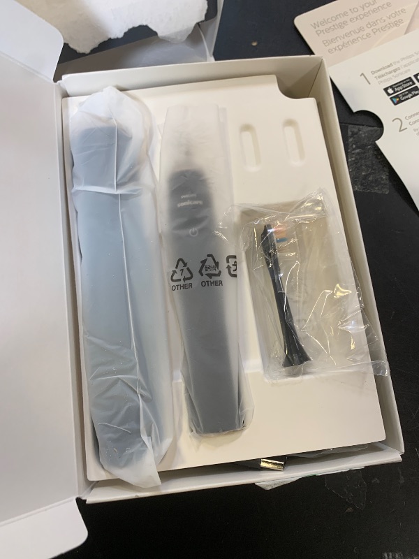 Photo 1 of Philips Sonicare DiamondClean 9900 Prestige Electric Toothbrush - with SenseIQ Technology and Advanced AI App, 5 Brushing Modes, 3 Intensity Levels, Charging Travel Case,Midnight Blue, Model HX9990/12