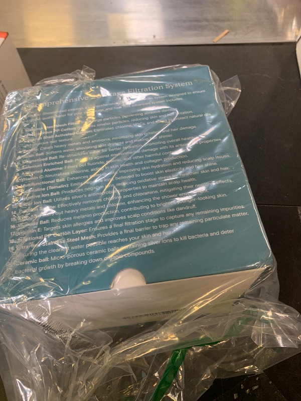 Photo 1 of MDhair Filtered Shower Head for Healthier Hair & Skin – Removes Chlorine & Heavy Metals, High Pressure Shower Head Filter for Hard Water, Dermatologist-Formulated Water Softener for Hard Water