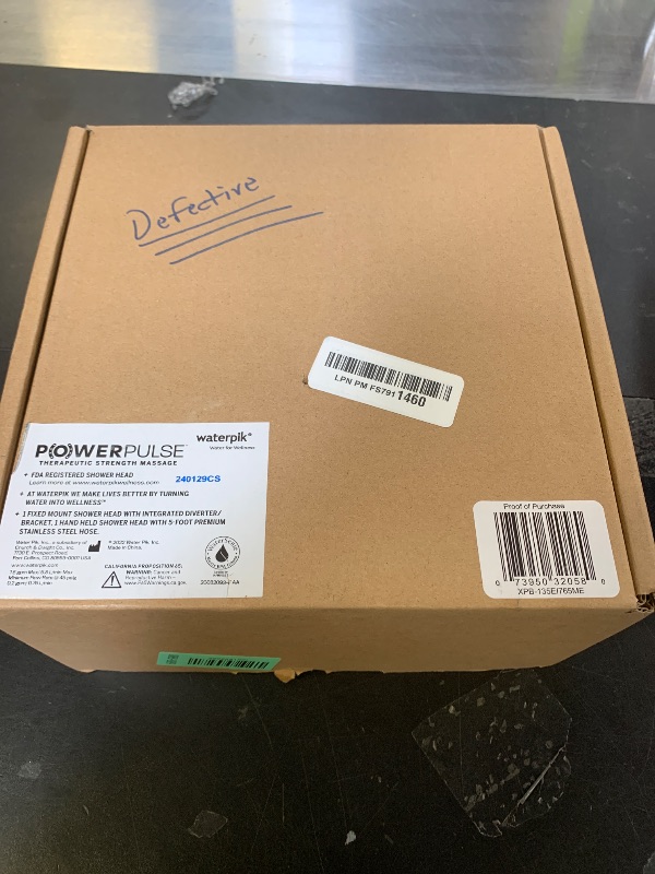 Photo 1 of Waterpik One-Touch Dual 2-in-1 Shower System With Rain Shower Head and 7-Mode Hand Held Shower Head, Matte Black XPB-135E-765ME