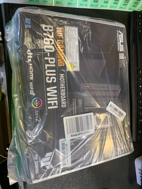 Photo 1 of ASUS TUF GAMING B760-PLUS WIFI Intel B760 LGA 1700 ATX motherboard, Ready for 14th, 13th & 12th Gen Intel® Core CPU, 12+1+1 Stages, PCIe 5.0, 3x M.2, DDR5, 2.5G, USB 3.2 Type-C®, Thunderbolt 4™, USB4®