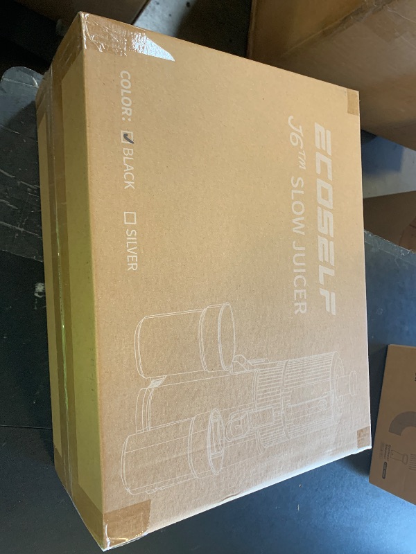 Photo 1 of ECOSELF Cold Press Juicer with 3 Filters (For Juice/Sorbet/Nut Milk), Juicer Machines With 6.0" Wide Mouth Hopper, Self Feeding & Hands-Free Design, Juicer for Family Gathering Party, With Brush